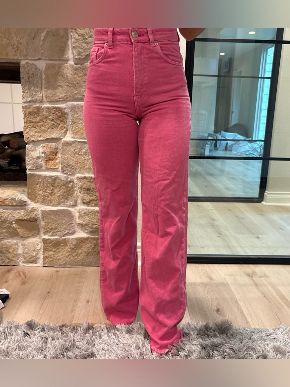 ZARA High-Rise Pink Women’s Jeans